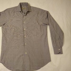 Canali Dress Shirt Italy Men's 15 1/2